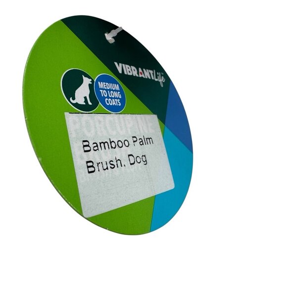 NWT Oster Vibrant Life Bamboo Dog Brush Palm Grip for Medium & Long Coats - Picture 6 of 11